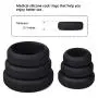 Cock Rings with 6 Different Size, Cob Soft Medical Silicone Penis Ring Cockring Set for Men or Couples