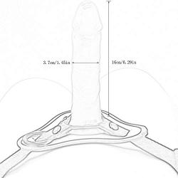 MXYLYM9 Pěggìng Stràp ón, Real Feeling Powerful Beginner Soft Massaging with Suction Cup 100% Secret Packing PVC+ Leather Pants (L:6.29inch, W: 1.45inch) (Color : Skin Color)