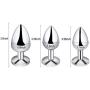 FeiGu 3 Pieces 1 Set Steel Jewel Butt Play Plug Sex Toys for Adults