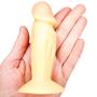 Roxy Sex Toys Anal Dildo for Men & Women 5” Small Anal Butt Plug P Spot and G Spot Realistic Ribbed Penis Head for Beginners