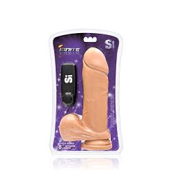 Si Novelties Thick Cock with Balls, Egg and Suction, Flesh, 8 Inch, 24.96 Ounce