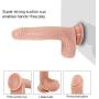 7 inch Realistic Silicone Dildo for Beginner, Ultra Soft Dildo Women with Strong Suction Cup, Lifelike Penis for Hands-Free, with Balls for Vaginal G-spot and Anal Play