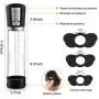 Electric Penis Pump Enlargement Vacuum Pump with 3 Penis Rings Automatic Rechargeable Male Enhancement Training Device with 5 Pressure Settings to Increase Size and Strength Electric Penis Pump Enlargement Vacuum Pump with 3 Penis Rings Automatic Rechargeable Male Enhancement Training Device with 5 Pressure Settings to Increase Size and Strength
