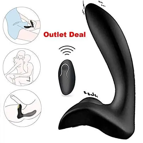 Outlet Deal - Male Vibrating Prostate Massager Sex Toy with 2 Powerful Motors & 10 Stimulation Patterns for Wireless Remote Control Anal Pleasure, Unisex G Spot Vibrator Anal Sex Toy Outlet Deal - Male Vibrating Prostate Massager Sex Toy with 2 Powerful Motors & 10 Stimulation Patterns for Wireless Remote Control Anal Pleasure, Unisex G Spot Vibrator Anal Sex Toy