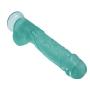 VINNEL Black Dildo 11.0 inches Realistic Dildo with Suction Cup with Higher Cost Performance,V831OO (Clear Green)