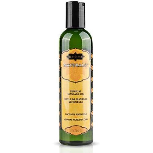 Kama Sutra Naturals Massage Oil, Coconut Pineapple, 8 Ounce