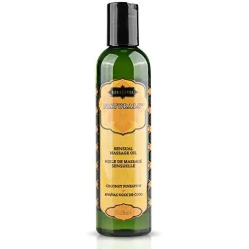 Kama Sutra Naturals Massage Oil, Coconut Pineapple, 8 Ounce Kama Sutra Naturals Massage Oil, Coconut Pineapple, 8 Ounce