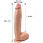 Personal 12in Luxury High Quality Huge Flesh Dîldɔ with Strong Suction Cup Massage Flexible Waterproof for Women