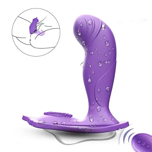 BOMBEX Silicone Panty Vibe - 10 Speeds Remote Control G-spot Clitoris Stimulator, Waterproof & Rechargeable, Hands-Free Wearable Vibrator for Women and Couples (Purple) BOMBEX Silicone Panty Vibe - 10 Speeds Remote Control G-spot Clitoris Stimulator, Waterproof & Rechargeable, Hands-Free Wearable Vibrator for Women and Couples (Purple)