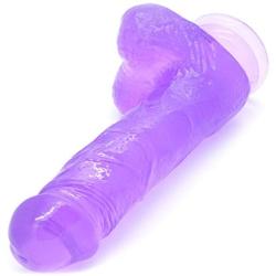 Realistic Jelly Dildo - Suction Cup Base for Hands Free Masturbation - Adult Sex Toy