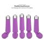 Waterproof Personal Cordless Wand Massager, Rechargeable Powerful Handheld Waterproof Body Massager with 20 Vibration Patterns and 8 Multi Speed for Full Body Massage(Purple)