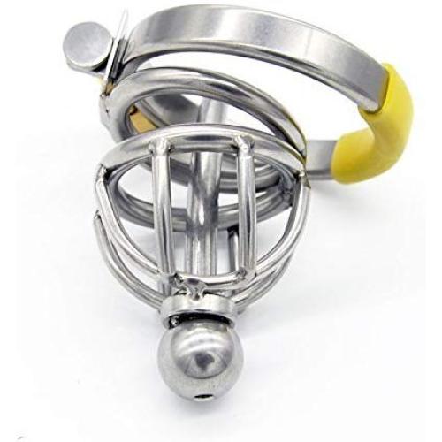 " Attica Hell 1.75" - Xtra Short - Heavy Duty : Stainless Steel Chastity Device / Removable Hollow Urethral Penis Plug . Welded By Manhood AcademyTM . Made in USA (Not Imported) (1.75" 43mm Cock Ring)