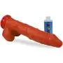 Lickerlish SPATTS 8.5" Premium Silicone Dildo Red with Suction Cup