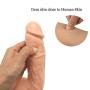 Lfcmf 8.46 Inch Soft Male Women D-í-l&dɔ PVC Material Female Relaxation Massager (Flesh)