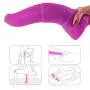Sexbaby Realistic Animal Dildo Oversized Elephant Penis Female Masturbator Vaginal Massage for Women (Purple)