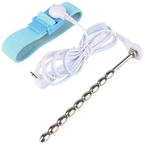 Kixnor E-Stim Accessories Adjustable Electro Conductive Rings Physiotherapy Ring Metal Plug with Cable Electric Stimulator Massage for Mens (2 Sizes: Eletro Set (Plug, Cable & Band)) Kixnor E-Stim Accessories Adjustable Electro Conductive Rings Physiotherapy Ring Metal Plug with Cable Electric Stimulator Massage for Mens (2 Sizes: Eletro Set (Plug, Cable & Band))
