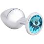 AKStore Medium Super Quality Deluxe Steel Fetish Plug Anal Butt Jewelry for Fetish Kinky Sex Love Games Personal Sex Massager Good Valentine S / Birthday Gift(Light Blue)