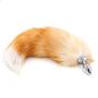 BVGTW Toy Cos Fox Tail A-mal_Pllug Real Woman for Big Men Choice 3 Tails Adult Buutt Pllug Training Metal Crystal A-mal with and Beginner Erotic Size