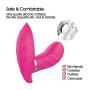 Remote Control Invisible Wearable G-Sport Vib 10 Vibration Modes Silicone Waterproof USB Rechargeable Vibrantor for Women(Hot Pink)