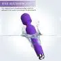 Mini Wand Massager, Fovel Wireless Cordless Portable Small Size Handheld Powerful Massage for Back Neck Shoulder 5 Vibrations & 5 Intensities Silent Waterproof USB Chargeable,Purple Rose Mini Wand Massager, Fovel Wireless Cordless Portable Small Size Handheld Powerful Massage for Back Neck Shoulder 5 Vibrations & 5 Intensities Silent Waterproof USB Chargeable,Purple Rose