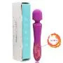LED Body Heating Massager with Powerful Speeds 10 Vibration Modes, Portable Personal Rechargeable Massager, Handheld Waterproof Massager Therapy Back Neck Muscle Aches Sports Recovery (Purple) LED Body Heating Massager with Powerful Speeds 10 Vibration Modes, Portable Personal Rechargeable Massager, Handheld Waterproof Massager Therapy Back Neck Muscle Aches Sports Recovery (Purple)
