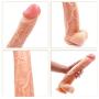 X-R 13 Inch Huge Big Size Thick Flexible Medical-Grade Stick Insert Wand, Training Kit for Women Personal Massager Safety Soft