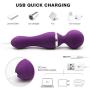 Clitóriàl Stimulàtor Women S(ex Toys for Female Didó Vibràntor for Female Large Beat Wànds for Couple USBRechàrgeable-Vibràtion-Waterproof-Neck-Purple with Wiréless Contról