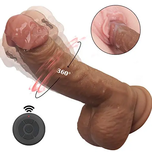 7” Vibrating Realistic Dildo, Enlove, Liquid Silicone Dildo Vibrator with 10 Rotation and Vibration Modes, Strong Suction Cup and Remote Contral for Hand-Free Play, Vagina G-spot Anal Vibrator Sex Toy 7” Vibrating Realistic Dildo, Enlove, Liquid Silicone Dildo Vibrator with 10 Rotation and Vibration Modes, Strong Suction Cup and Remote Contral for Hand-Free Play, Vagina G-spot Anal Vibrator Sex Toy