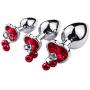 Sunnylela Metal Amal Plug with Traction Chain Rhinestone-Heart-Shaped Adult Health Six-Toys for Couple Beginner