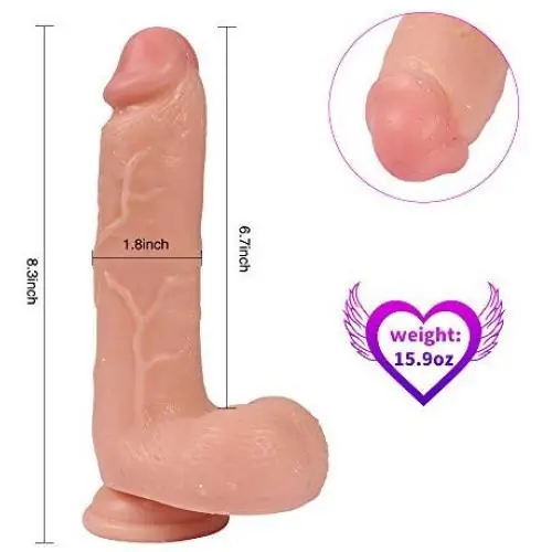 QiuQiuK Ultra-Realistic Lifelike Suction Cup Tools for Women (A) QiuQiuK Ultra-Realistic Lifelike Suction Cup Tools for Women (A)