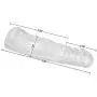 Reusable Condom Penis Sleeve Extender,Couple Membrum Penis Case Cover Dick Overstriking Erection Ipsism Sexual Intrest Stick Wand Fun Rod Sleeve (Transparent)