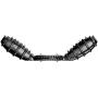 Sexbaby Vibrating Penis Ring, Super Stretch Double Vibrator Cock Ring with Stimulating Texture