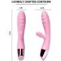Vibrator, BOFAN G Spot Rabbit Vibrators Adult Sex Toys for Women, Clitoris Vagina Stimulators, Waterproof Rechargeable Dildo Vibrators with Dual Motors, 10 Vibration Modes (Pink)