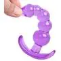NWDoll Crystal Jellies - TPE Butt Plug Massagers - Ribbed Dildo/Anal Plug - for Beginners (Purple)