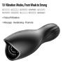 Male Masturbator 10 Vibration Mode, Electric Penis Stimulation Vibrator, Mini Waterproof Non-Slip Silicone TPE and Multi-Nipple Inner Texture Men Pleasure Masturbation Toy