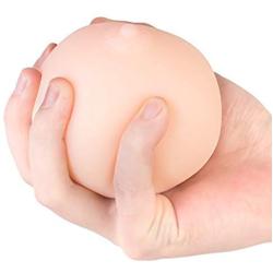 ZEMALIA Boob Boobies Breast Hand Stress Reliever Simulation Ball Silicone Funny Reality Chest Mimi Ball Male Masturbators