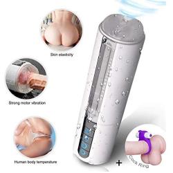 Zytyeu Massage Toy 10 Modes Realistic Soft Vág-ina Aircr-AFT Auto Suck Vib-Ráting Masturbá-tor Cup Rotáting Sùcking Pump Másturb-ation Device Male Tshirt Massager Massage Toy