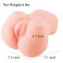 Male Masturbator Pussy Anal Ass with Built-in Stimulation Pearls for Intense Pleasure,Soft and Realistic Sex Toy for Man Masturbation