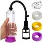 Vacuum Mans Manual Penis Pump with Powerful Suction for Maxium Width with Easy Grip Pump Handle & Includes Free Cock Ring Vacuum Mans Manual Penis Pump with Powerful Suction for Maxium Width with Easy Grip Pump Handle & Includes Free Cock Ring