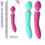 Whisper Quiet and Powerful, The Double Ended Massager boasts 10 Vibration Modes, USB Rechargeable, Waterproof, Wand Therapeutic Massager for Muscle Aches - Sports Recovery (Teal)
