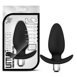 Premium Platinum Silicone Powerful 10 Vibrating Function Waterproof Silicone Anal Anchor Butt Plug - Sex Toy for Women - Sex Toy for Men (Black)