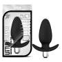 Premium Platinum Silicone Powerful 10 Vibrating Function Waterproof Silicone Anal Anchor Butt Plug - Sex Toy for Women - Sex Toy for Men (Black)