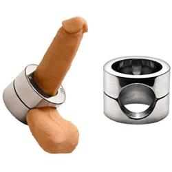 EDTara Male Metal Heavy Ball Stretching Chastity Restraints Scrotum (Penis Ring)