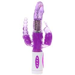 Villvi 12 Speeds Th-ru-Sting Ro-ta-ting Novelty Flu-ttering Rabbit Toy for Women&Couples Waterproof & Ultra-Slient