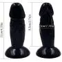 Womens Dillos Black Realistic Massager - Weioobb Womens Dillos Black Realistic Massager - Weioobb