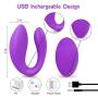 Full Silicone Couples Vibrator with Dual Motors 10 Powerful Vibration Modes,Orlupo Remote Control Clitoral Clit G Spot Vibrators,Rechargeable Waterproof Stimulator,Adult Sex Toys for Women and Couples