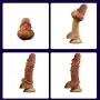 LI yuan Realistic Penis Extension Cock Sleeve Reusable Silicone Penis Enlarger Condom for Men Dildo Enhancer Couple Sex Toys