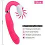 WeDol Women Wand Massager Waterproof Powerful Rabbit Vibra Stimulator for Couples, rosa
