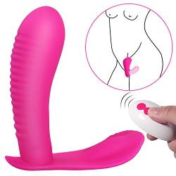 Clitoral G-Spot Vibrator, Xocity, Dildo Vibrator with Wireless 10M Remote Contral and 42°C Heating Function 10 Vibration Modes, Wearable Vibrator Adult Sex Toy for Women Female Couples