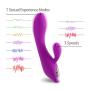 G-spot Rabbit Vibrator for Women – Adorime Powerful Clitoris Stimulation Massager Waterproof Dildo with Dual Motors, Rechargeable Female Vibe with 7 Vibration Modes, Adult Sex Toys for Couples